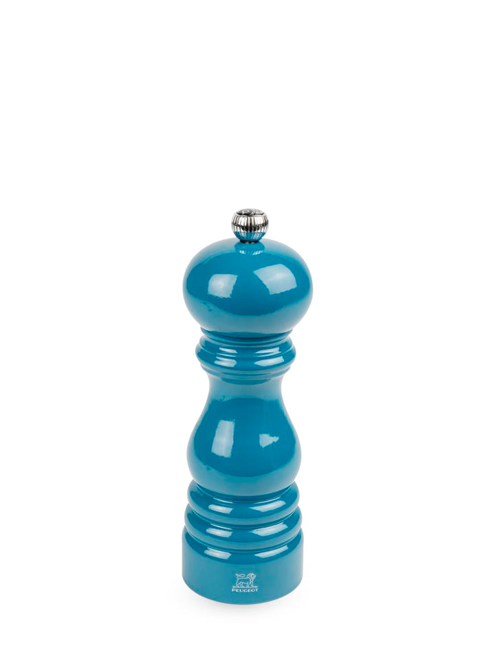 Manuelle Pfeffermühle aus lackiertem Holz, Pazifikblau, 18 cm Pazifikblau Pfeffermühle, Pazifikblau