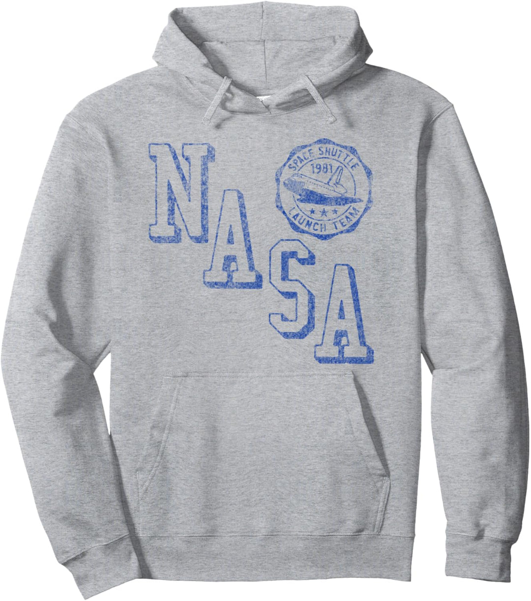 NASA Space Shuttle Launch Team Text Pullover Hoodie