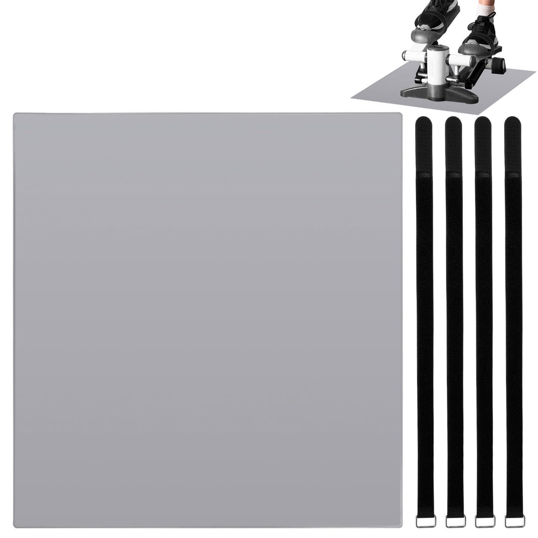 Crosstrainer Matte mit Pedal Gurt, Bodenschutzmatte für Fitnessgerät Pedal Gurt für Beintrainer Perf