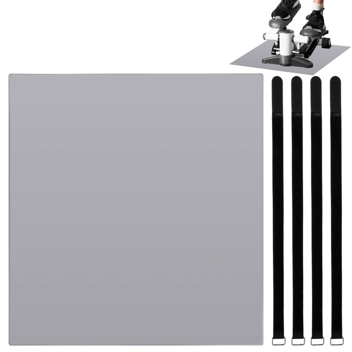 Crosstrainer Matte mit Pedal Gurt, Bodenschutzmatte für Fitnessgerät Pedal Gurt für Beintrainer Perf