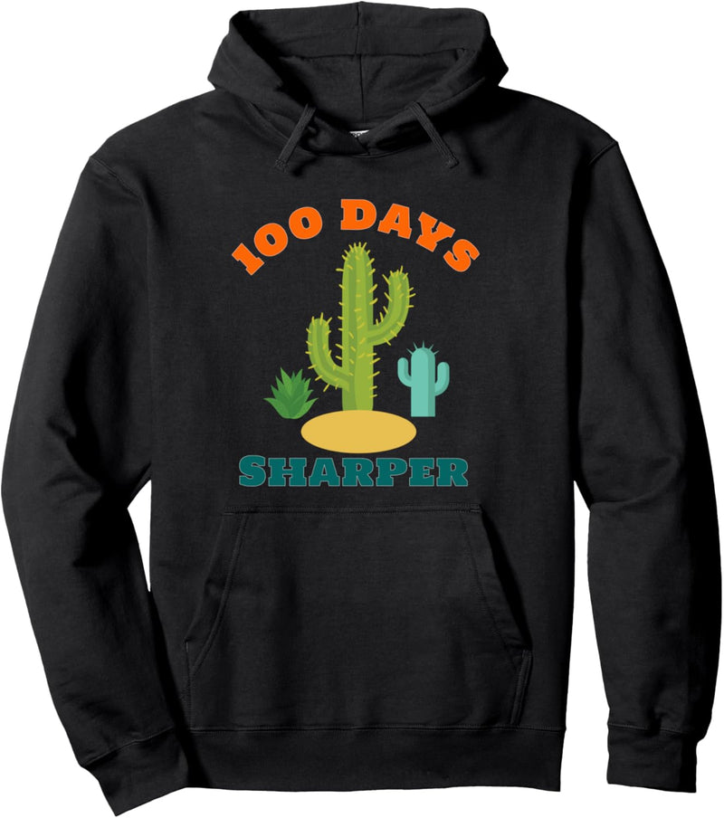 100 Tage Schule Sharper Kaktus Jungen Mädchen Lehrer Pullover Hoodie