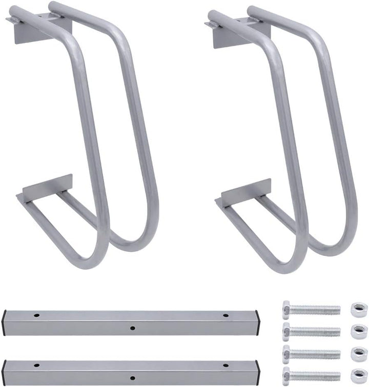 Eulenke Fahrradständer Metall Verzinkt Stahl - fahrradhalter 35-55mm Reifenbreite und 32cm Radabstan
