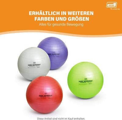 Sissel SECUREMAX Gymnastikball | Belastung bis 500 kg | 100% PVC & recyclebar | Für Fitness & Therap