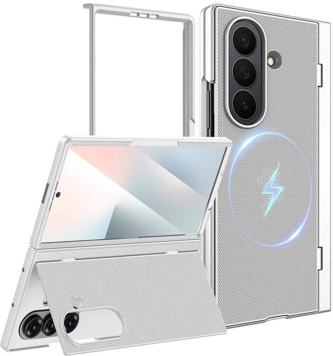 Miimall Kompatibel mit Samsung Galaxy Z Fold 7 Hülle mit Mag-Safe, [HD Displayschutz] Ultradünn PC S