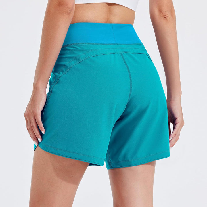 WILLIT Badeshorts Damen Badehose Schwimmen Boardshorts Schnelltrocknend Sommer Bikini Shorts High Wa