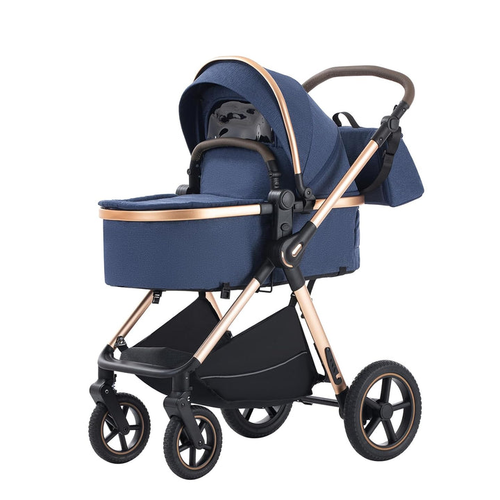 kinderwagen 3 in 1 Kombikinderwagen für Neugeborene robustes leichtes Aluminiumgestell geeignet bis