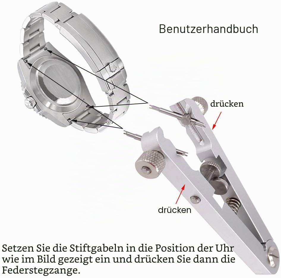 Uhrenarmband, Federsteg-Zange, Ersatz-Werkzeug