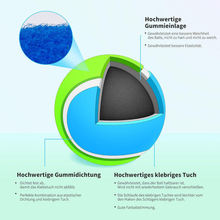 U&C Planet Beachball Set Strandtennis Set Paddle Ball Spiel Klettballspiel Strandschlägerset für Kin