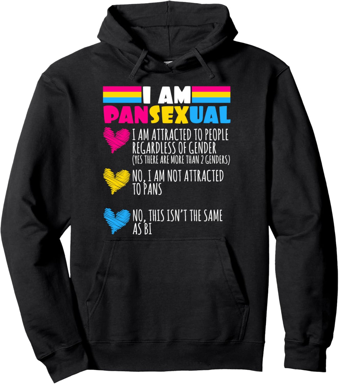 Lustiges Design Pansexuell Homosexuell Transsexuell Q Pan Pullover Hoodie