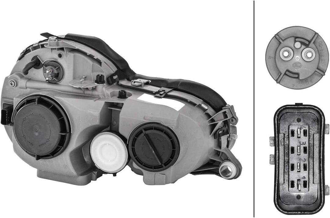 HELLA 1D9 007 970-031 Halogen-Hauptscheinwerfer - links - für u.a. Mercedes-Benz E-Class (W210) Link