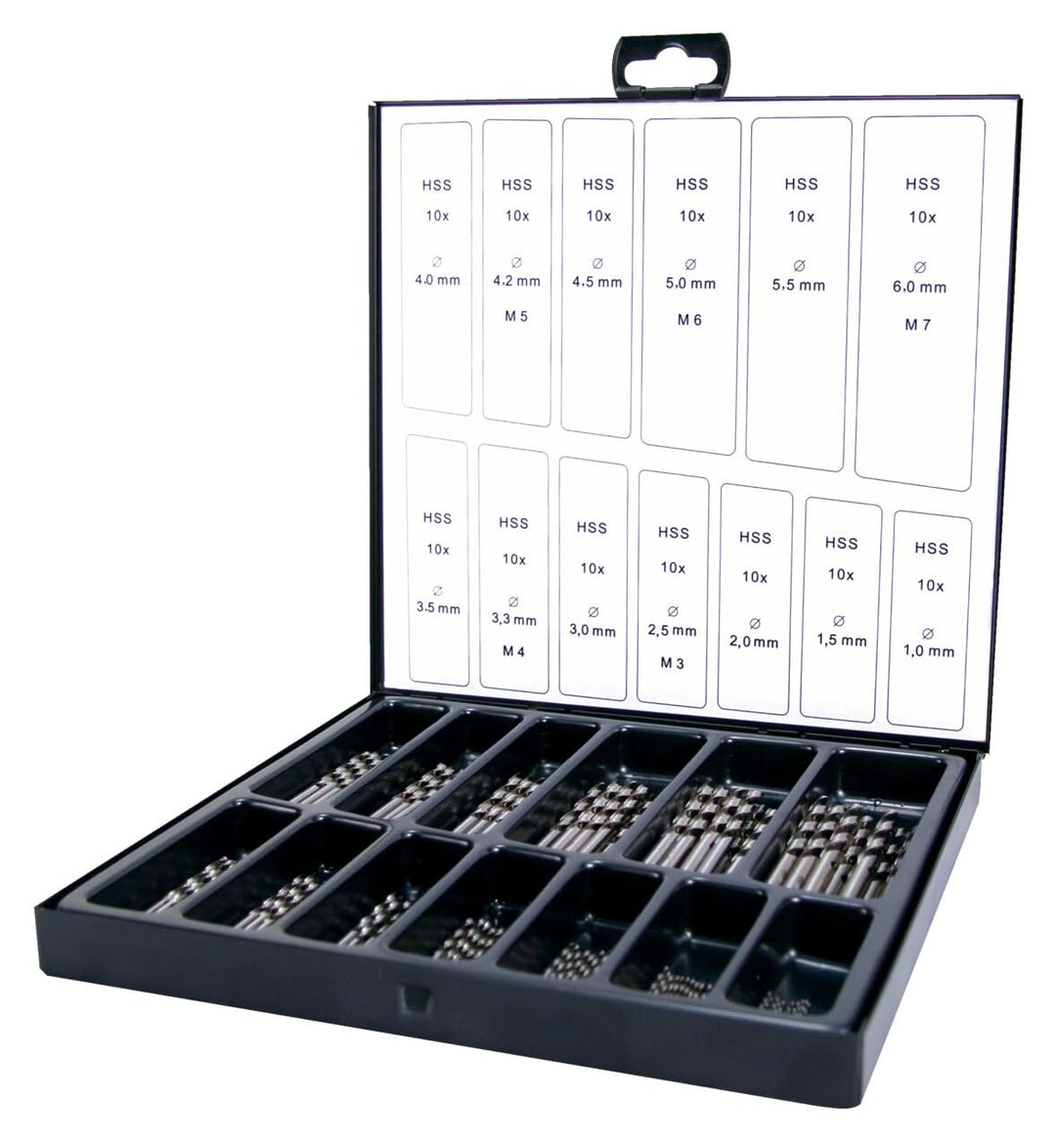 Terrax A214195 Spiralbohrermagazin 130 teilig HSS-G
