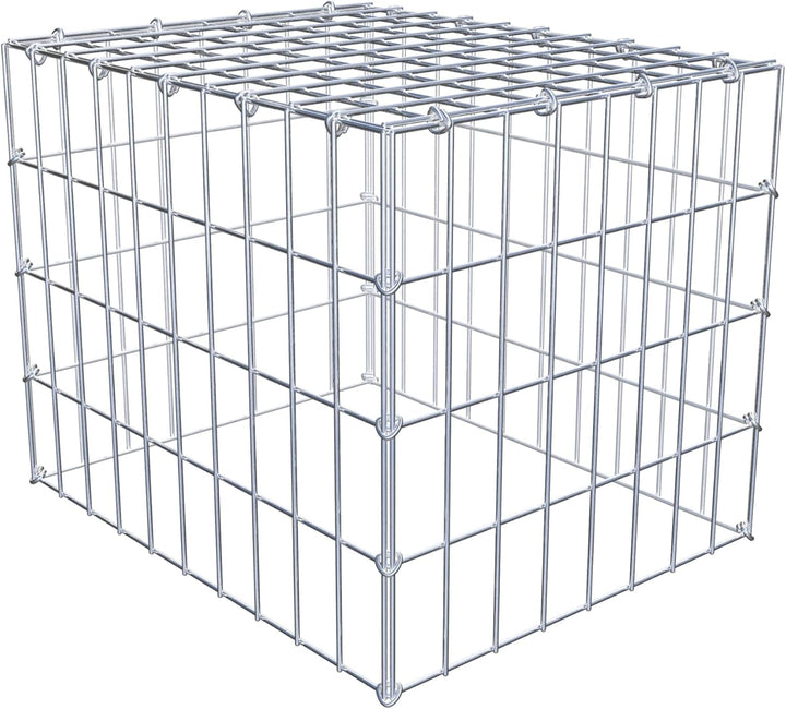 GABIONA Anbau-Gabione Typ3 eckig, Maschenweite 5 x 10 cm, Tiefe 40 cm, Gabione 50 x 40 x 40 cm (L x
