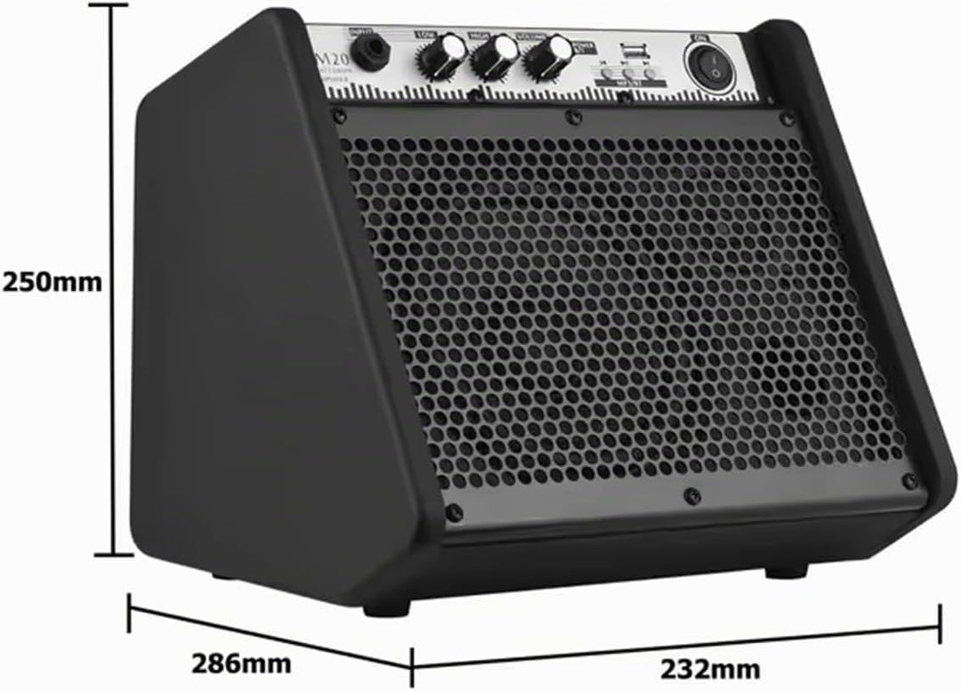 Coolmusic DM20 Bluetooth Personal Monitor Verstärker Lautsprecher für elektrische Trommelverstärker,