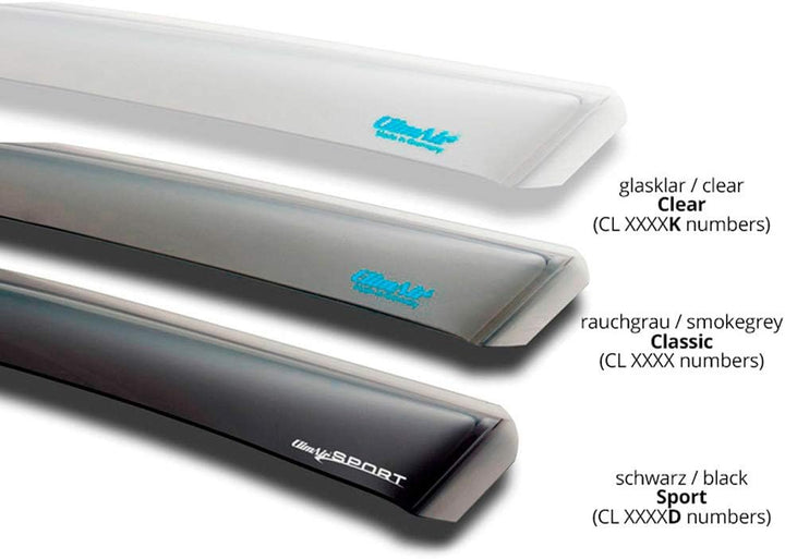 Hintere Windabweiser (1 Set) für die Fahrer und Beifahrerseite-CLS004M2067D passend für BMW X2 SUV,