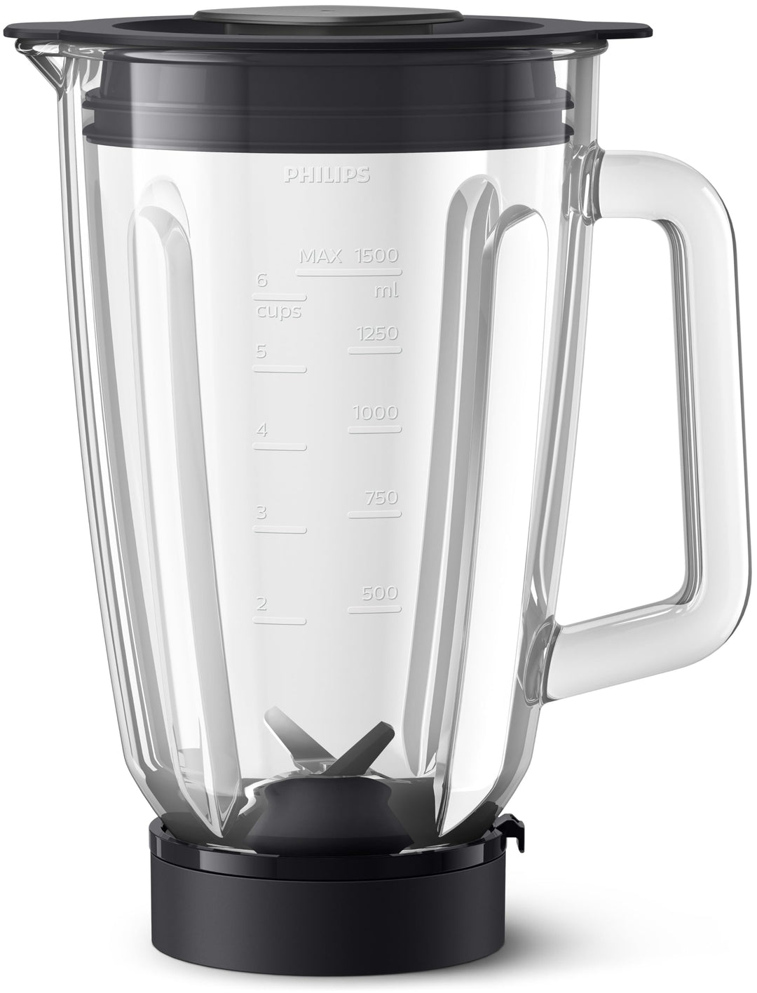 Philips Domestic Appliances Mixbehälter, 1,5 l Glasbecher, ProBlend Technologie, Spülmaschinenfest,