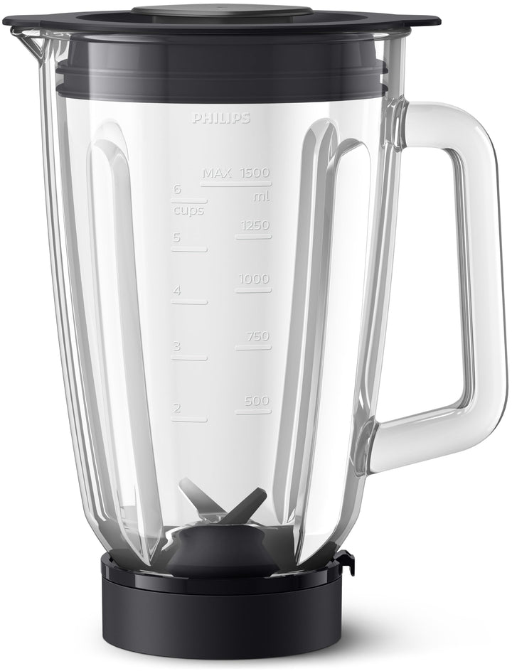 Philips Domestic Appliances Mixbehälter, 1,5 l Glasbecher, ProBlend Technologie, Spülmaschinenfest,