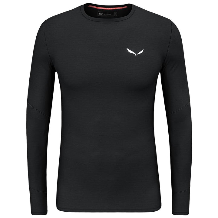 Salewa Herren Cristallo Warm Amr M L/S Tee. Longsleeve Tee S Black Out, S Black Out
