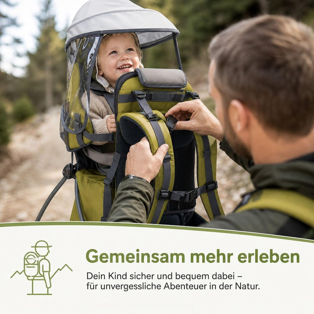 Fillikid Rückentrage Explorer Elite Exklusiv | Kindertrage für Wandern & Reise | Babytragerucksack m