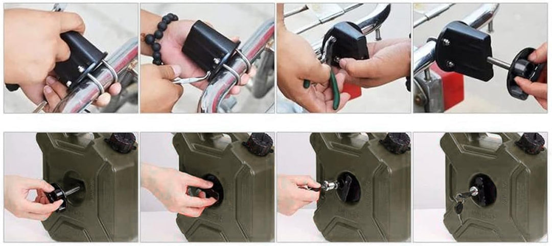 ÖL-Benzin-Vorratsdosen, ABS, 3 L, 0,75 Gallonen, Gaskanister, Kraftstofftank, Notfall-Backup-Tank, G