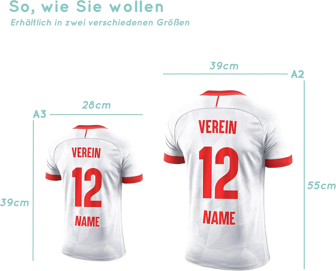 Elbeffekt Trikotlampe für Polen Fans aus Holz - personalisierbares Geschenk - schenke Dein individue