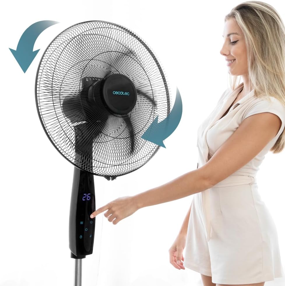 Cecotec vertikaler Lüfter Energy Silence 620 Max Flow Smart. 45 cm (18 Zoll), 6 Klingen, 70 W Leistu