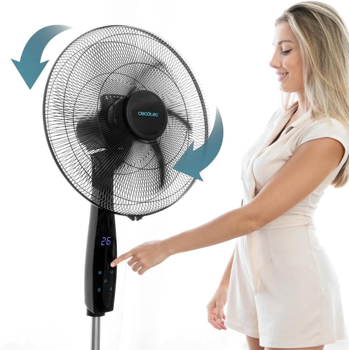 Cecotec vertikaler Lüfter Energy Silence 620 Max Flow Smart. 45 cm (18 Zoll), 6 Klingen, 70 W Leistu