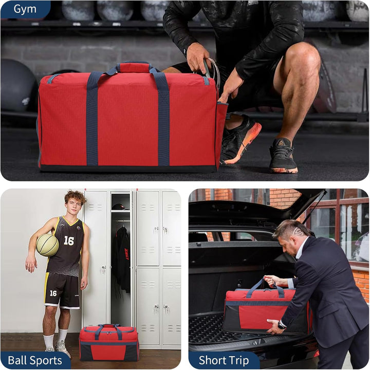 Apenze 65L Sporttasche & Reisetasche Herren Gross - mit Schuhfach und Nassfach - Gym Bag Tasche für