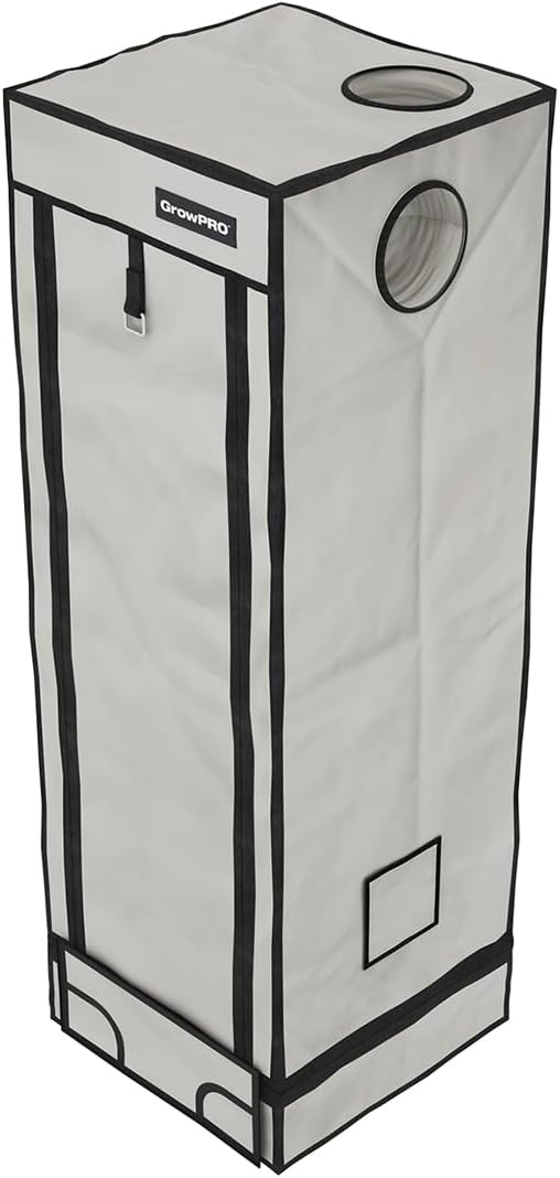 GrowPRO 4.0 XXS Growbox 40x40x120cm | Growzelt in Zwei Farben: Beige oder Chive (Beige), Beige