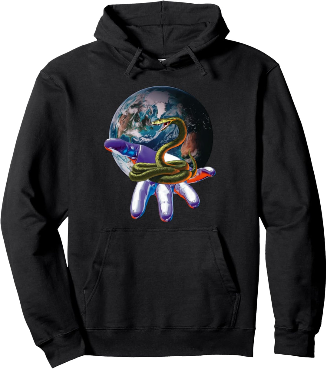 Cobra Schlange Motiv Schlangen Terrarium giftiges Reptil Pullover Hoodie