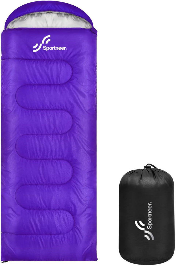Schlafsack Outdoor für Camping: Sportneer 3-4 Jahreszeiten Sommerschlafsack Schlafsäcke Kleines Pack