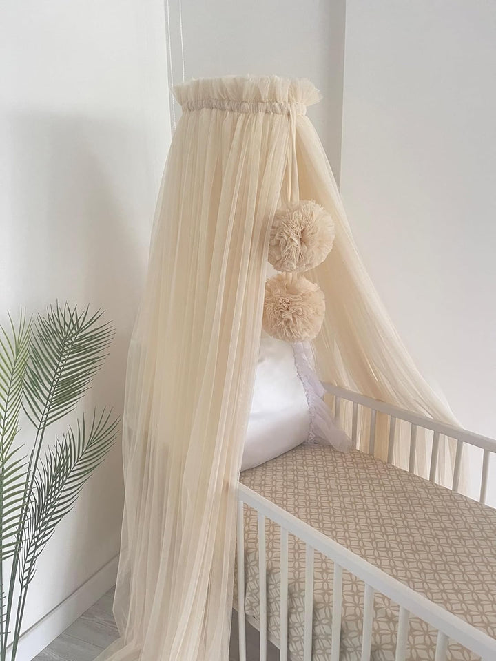 Baby Fancyroom Betthimmel für Babybett, Prinzessib Babywiege, Moskitonetz, Beistellbett Himmel, Baby