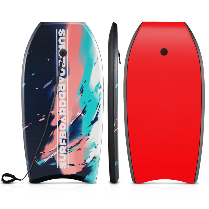 COSTWAY Bodyboard für Kinder, Surfbrett mit EPS-Kern, XPE-Deck, HDPE-Unterseite &amp; Handgelenkschlaufe