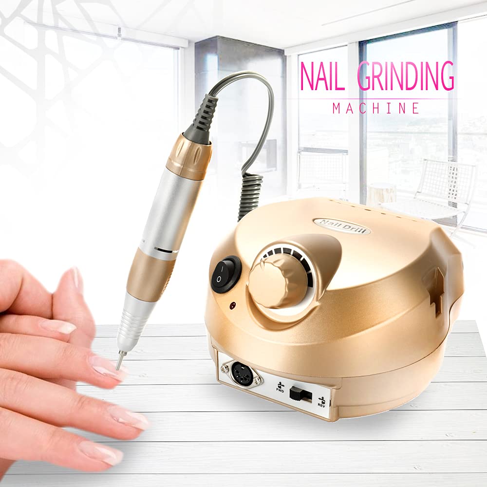 Layhou 6 in 1 Nagelfräser 35000 U/Min Professionell Elektrische Nagelfräser,Geräuscharmer Nagelfräse