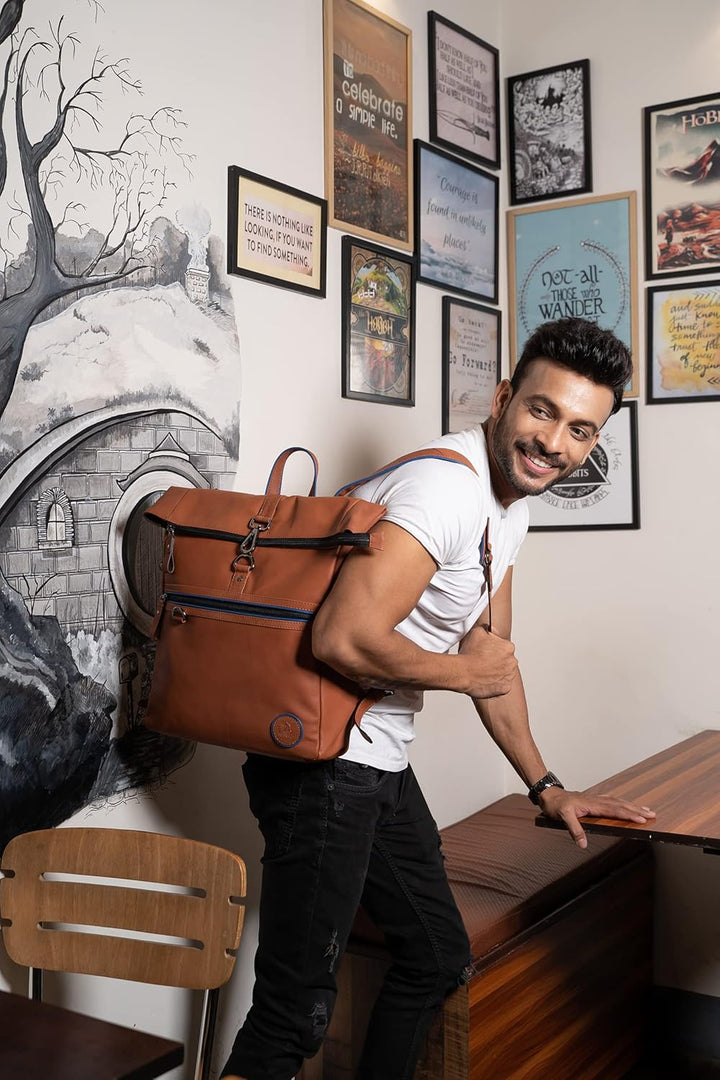 MiTASCH Trend Rucksack Damen mittel ruck sack leder Braun Lederrucksack Büffelleder Ziegenleder Lede