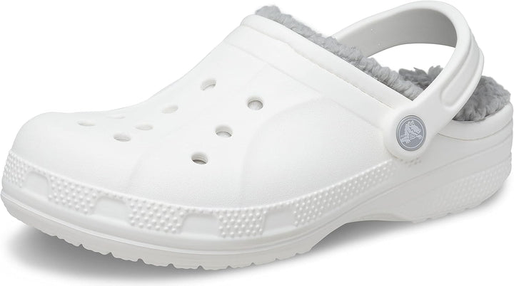 Crocs Unisex Ralen Lined Clog Holzschuh 45/46 EU White Light Grey, 45/46 EU White Light Grey