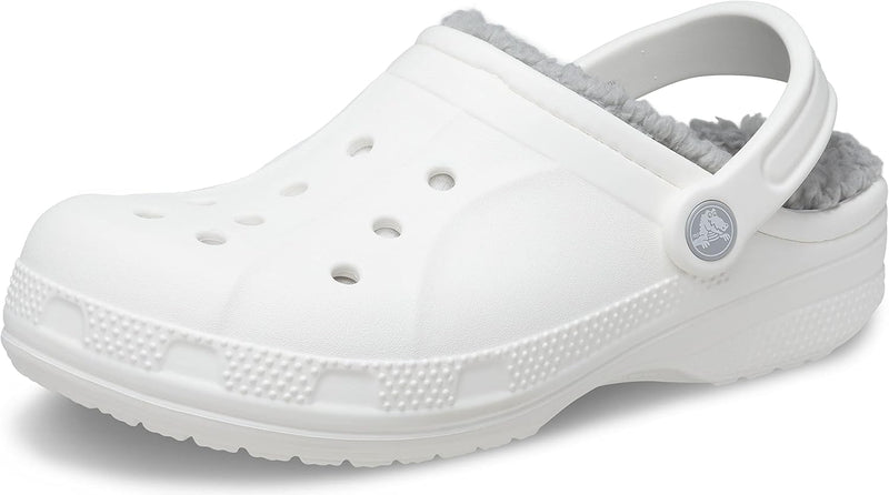 Crocs Unisex Ralen Lined Clog Holzschuh 45/46 EU White Light Grey, 45/46 EU White Light Grey