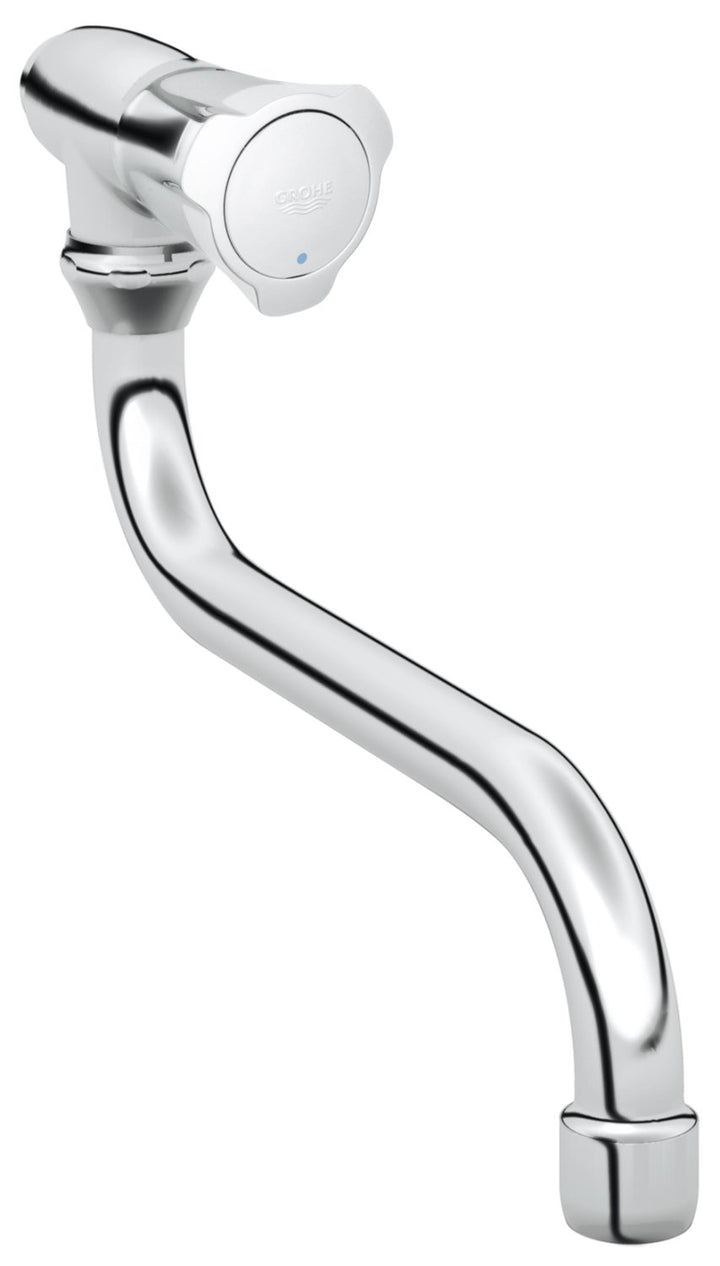 GROHE Auslaufventil Costa Wandmontage schwenkbarer Rohrauslauf 30484001, Silber