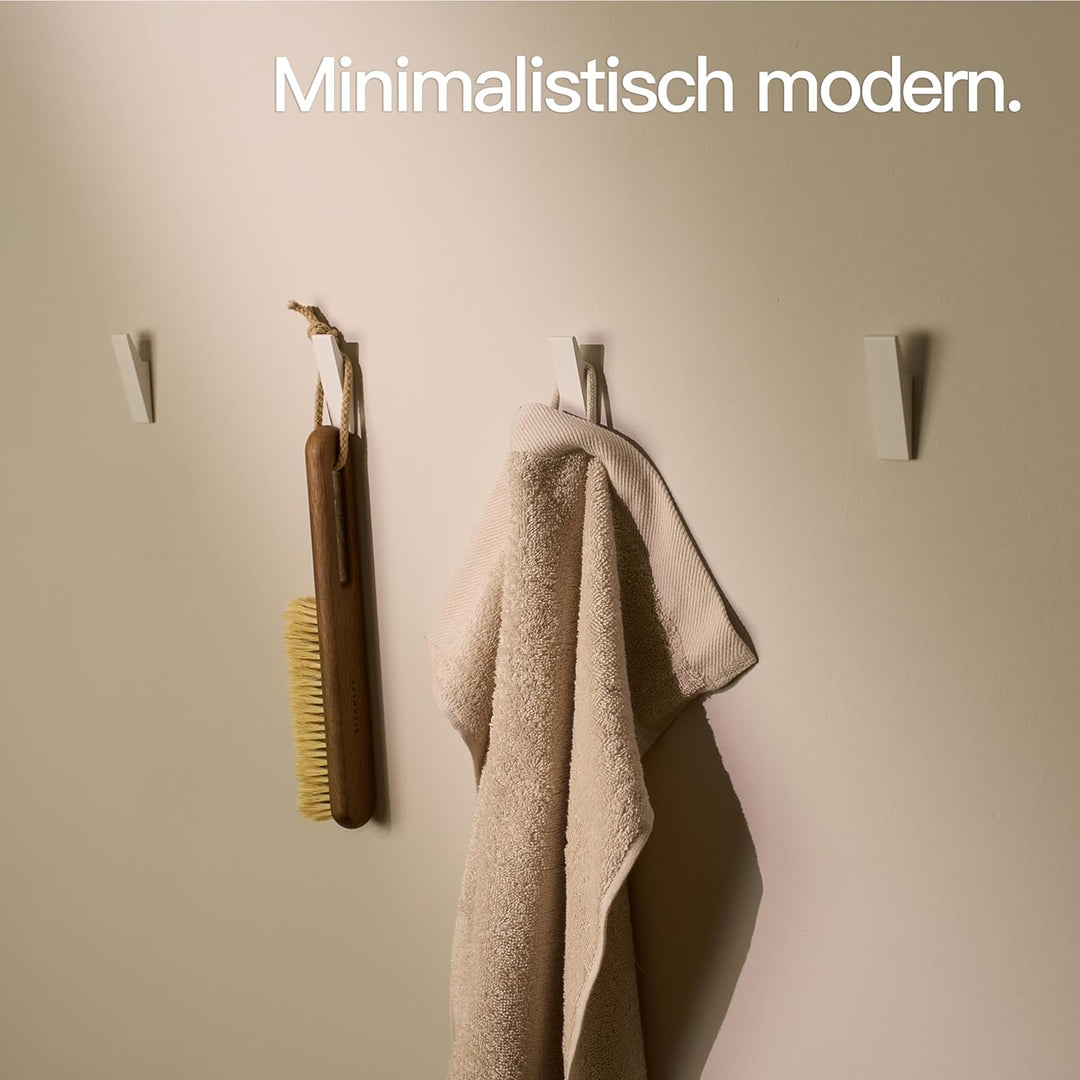 Designfabrik Hamburg Klebehaken | Wandhaken selbstklebend | Handtuchhalter ohne Bohren | Haken für K