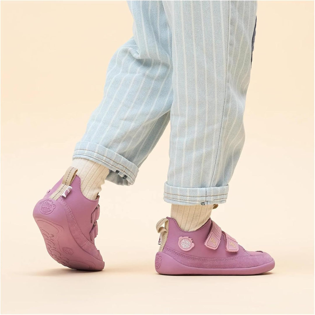 Affenzahn Barfussschuh Knit Happy mit Klettverschluss, Vegan, rutschfest, Flexibel, Reflektierend, b