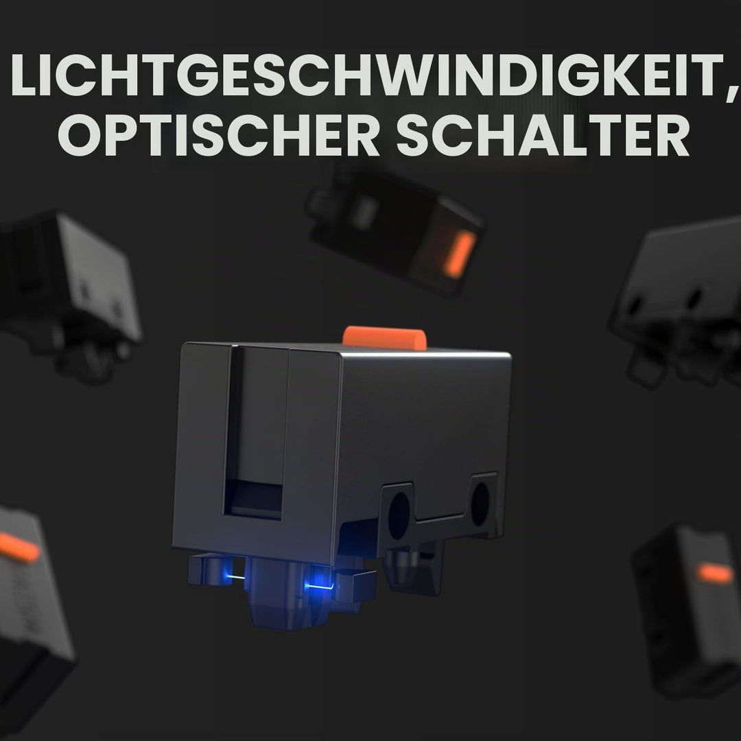 Pulsar Gaming Gears X2A ES kabellose Gaming-Maus, beidhändig, optischer Schalter, OLED-Display, trei