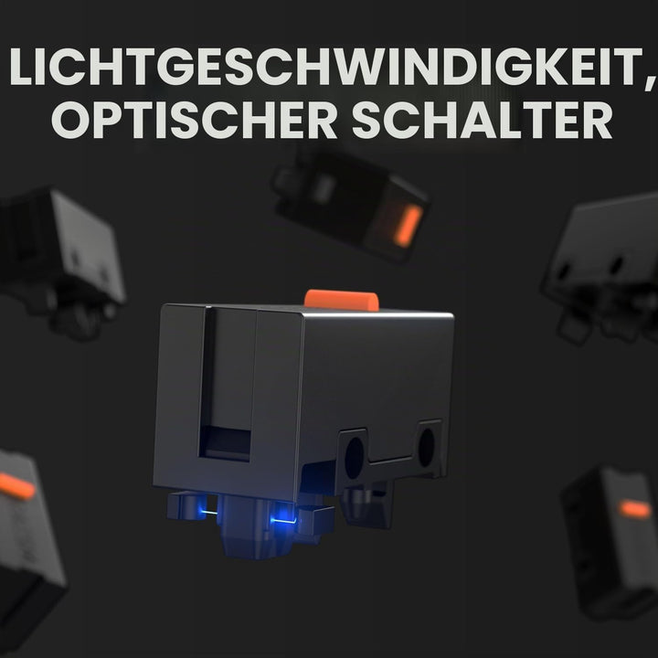 Pulsar Gaming Gears X2A ES kabellose Gaming-Maus, beidhändig, optischer Schalter, OLED-Display, trei