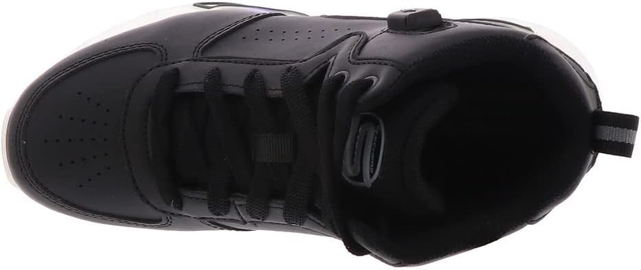 Skechers Jungen 400620l Schwarz Sneaker, Schwarzer Synthetischer Goldrand