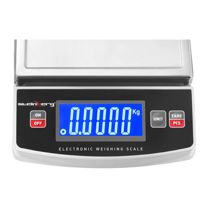 Steinberg Systems SBS-TW-5000 Digitale Tischwaage 5.000 g/1 g 14,8 x 15,2 cm LCD Feinwaage Präzision
