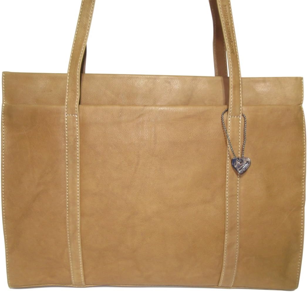 Josephine Osthoff Damen Handtasche Legat, Shopper aus 100% Echleder, handgemacht mit Laptopfach bis