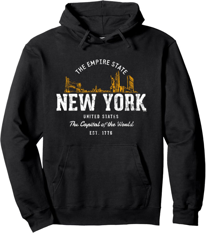 Vereinigte Staaten Vintage Stil Retro New York Pullover Hoodie