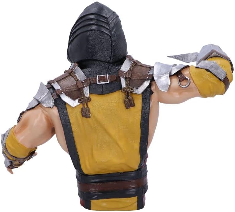 Nemesis Now Offiziell lizenzierte Mortal Kombat Skorpion Büste, gelb, 29,5 cm, Kunstharz