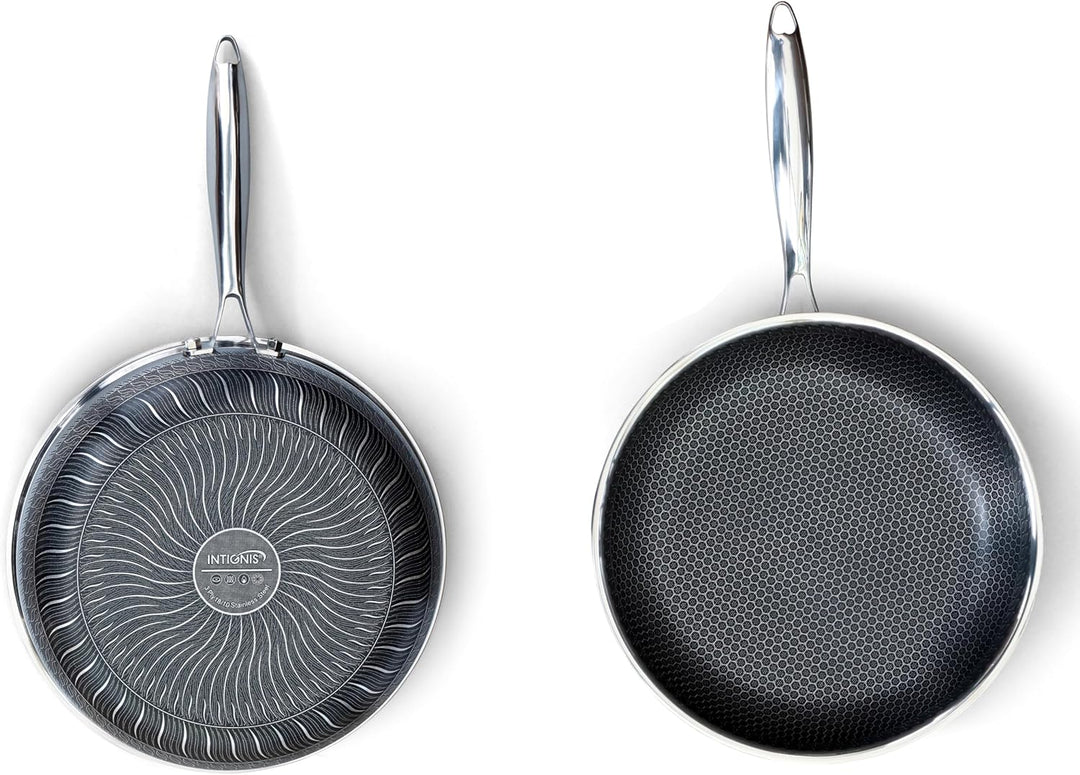 INTIGNIS® Bratpfanne mit Deckel – 30 cm/12 Zoll – Antihaftbeschichtung | Kratzfest | Extra tief | Fr