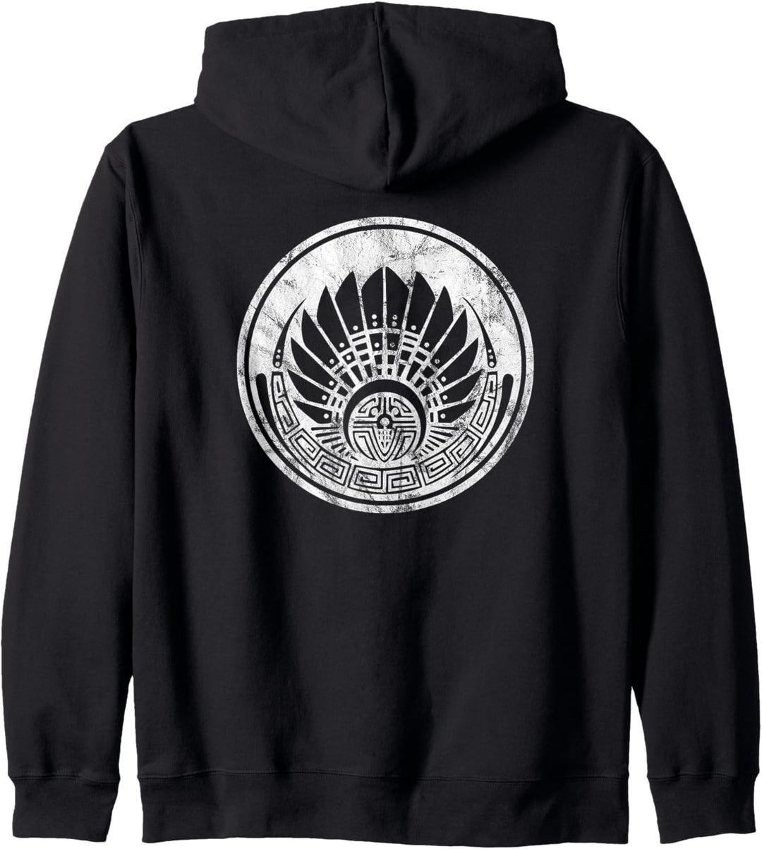 Maya Maske, Kornkreis, Quetzalcoatl, Indianer Mexiko Symbol Kapuzenjacke