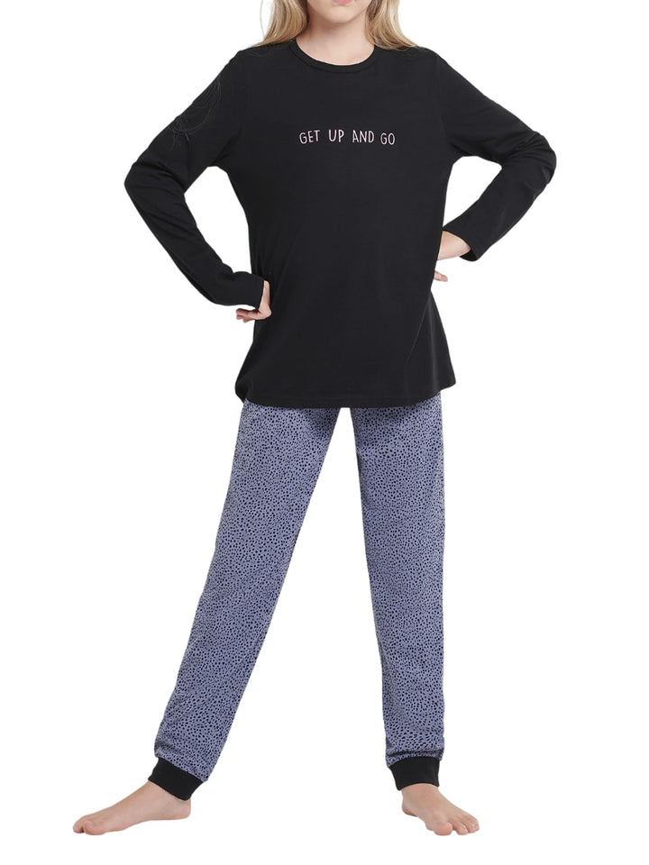 Schiesser Mädchen Schlafanzug Set Pyjama Lang - 100% Organic Bio Baumwolle - Grösse 140 Bis 176 Pyja