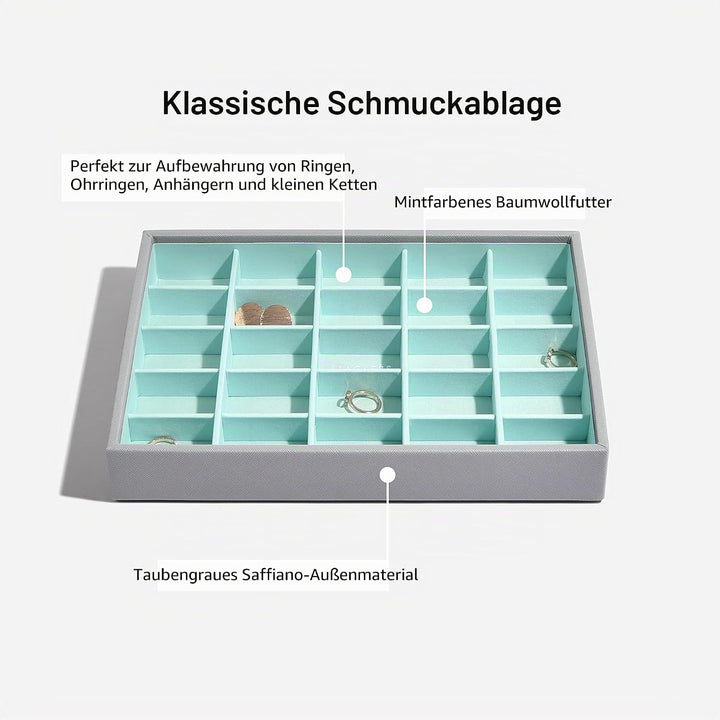 Stackers Grau Mint Klassisch Schmuckschatulle - 5 Dove Grey/Mint Green, Dove Grey/Mint Green